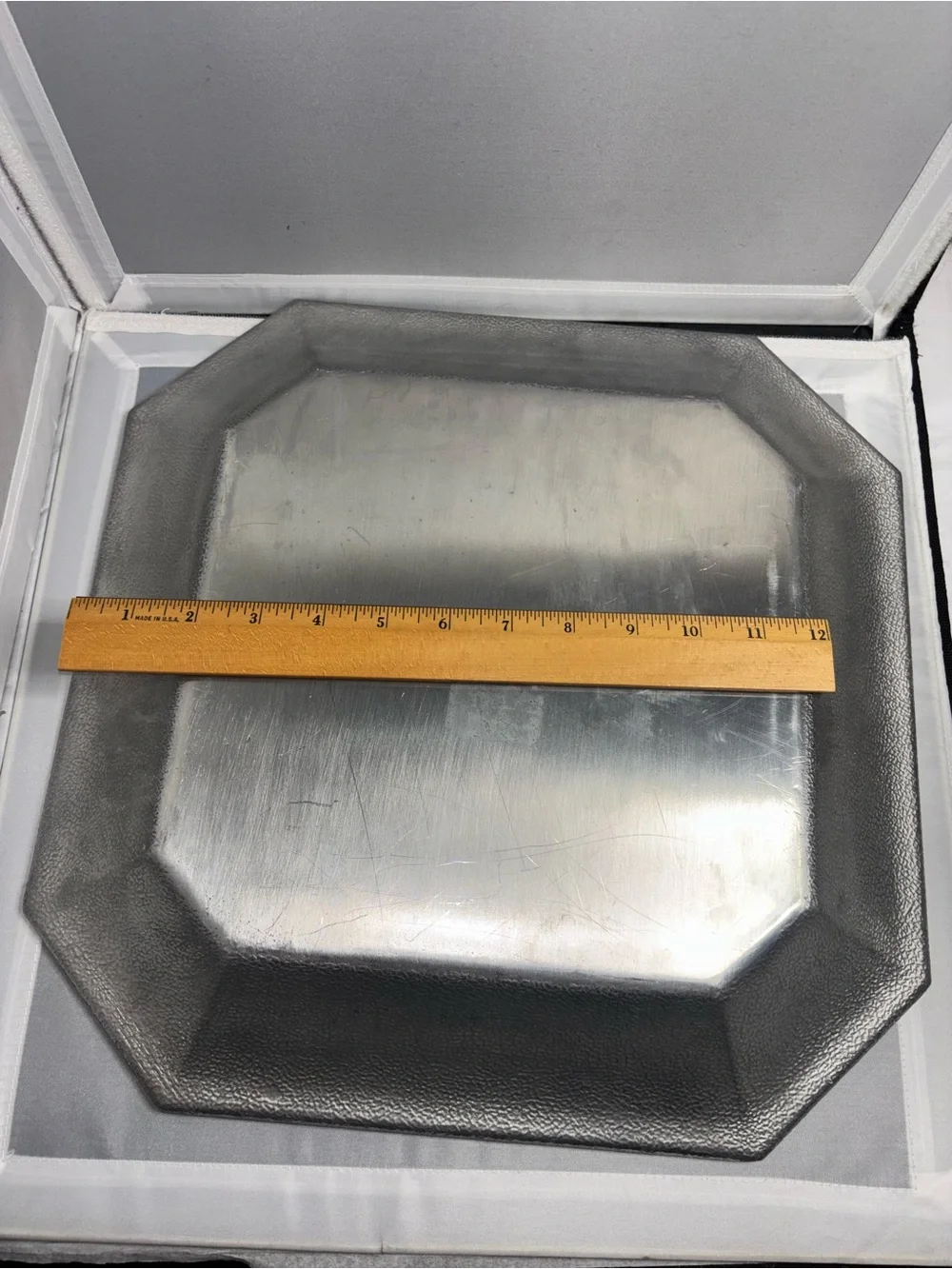 Lenox Butler's Pantry 14.5 Inch Square Aluminum Serving Platter Tray